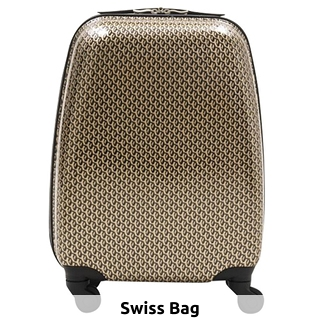 Swiss Bag Koffer «Trolley Geometric Easyjet», goldfarben