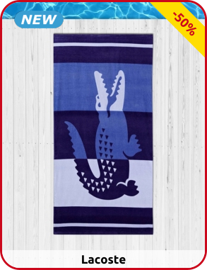 Lacoste Strandtuch, blau