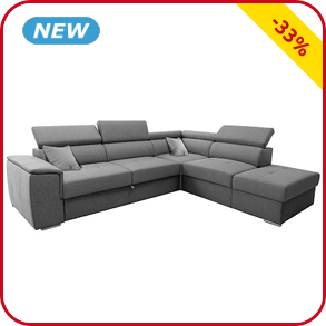 Schlaf-Ecksofa «Paris», 118 x 204 cm