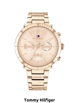 TOMMY HILFIGER Damenuhr «Emery», roségoldfarben