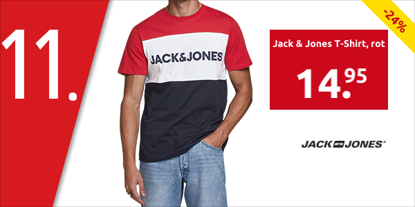 Jack & Jones T-Shirt, rot