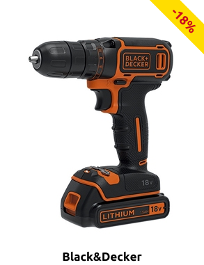 Black & Decker Bohrschrauber « BDCDC18», 18V, Holz und Metall