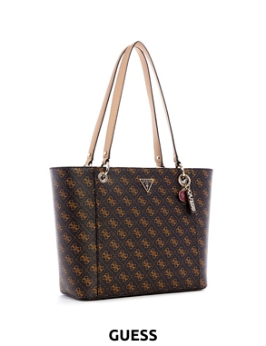 GUESS Handtasche Elite Tote «Noelle», mit Logoprint, braun