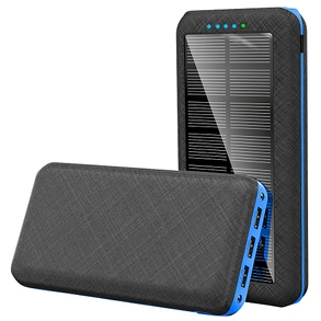 Solar-Powerbank, mit 5 USB Anschlüssen, 20'000 mAh