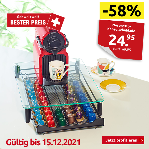 Nespresso-Kapselschublade für ca. 60 Stück