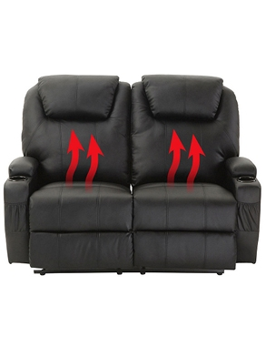 Elektrisches 2er-Sofa mit Wärme- und Massagefunktion