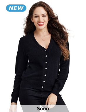 Strickjacke «Amore», schwarz