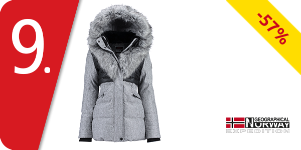 Geographical Norway Damenparka Bunky Lady, hellgrau