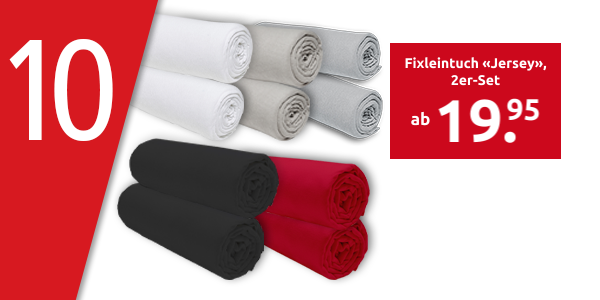 Fixleintuch «Jersey», 2er-Set