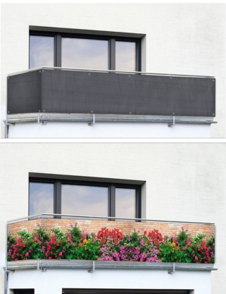 Balkonsichtschutz, anthrazit