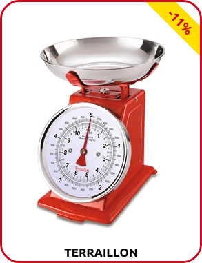 Teraillon Trad 500 Küchenwaage, rot