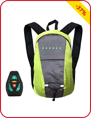 Velorucksack mit Beleuchtung