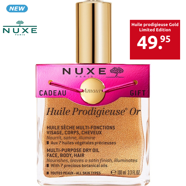 NUXE «Huile prodigieuse» Gold + GRATIS Armband, Limited Edition