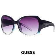 GUESS Damen-Sonnenbrille, abgestufte Gläser, schwarz