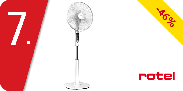 Rotel Standventilator, mit Fernbedienung