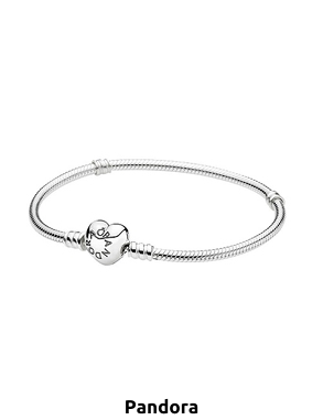 Pandora Damen-Armband mit herzförmigem Verschluss