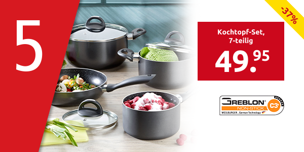 Kochtopf-Set «Stein», Set, 7-teilig