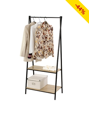 Staffelei-Garderobe «Indus», schmal, B 64,5 x H 151 x T 40 cm