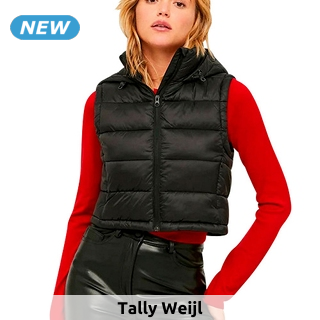 TALLY WEiJL Gilet, wattiert, schwarz