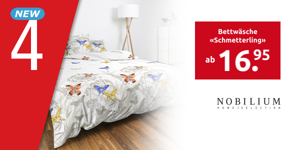 NOBILIUM Bettwäsche «Schmetterling»