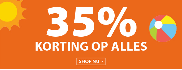 35% korting op alles!