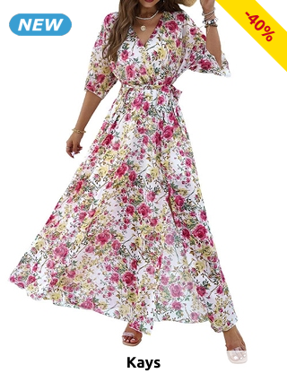 Maxikleid «Grace», geblümt