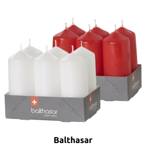 Kerzen, 6er-Set, weiss