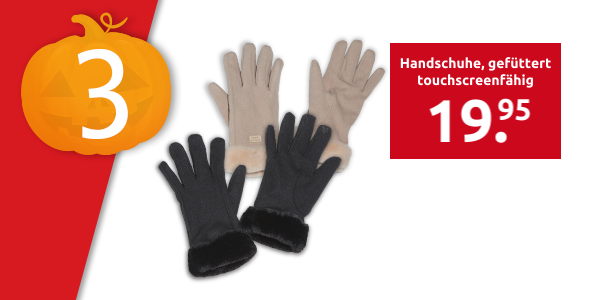 Handschuhe, touchscreenfähig, gefüttert