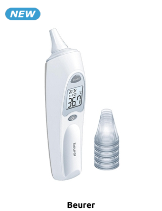 beurer Ohrthermometer «FT 58», mit auswechselbaren Schutzkappen