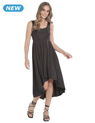 Drapiertes Kleid mit Taschen, schwarz