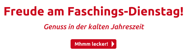 Freude am Faschings-Dienstag!