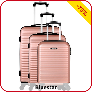 Kofferset «Brazil» Bluestar, rosa