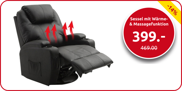 Elektrischer Sessel mit Wärme- und Massagefunktion