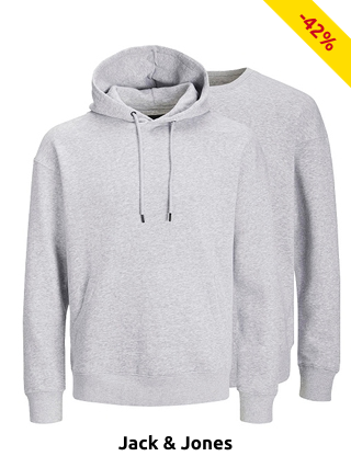JACK & JONES Ensemble Sweat & Pullover, 2er-Pack, grau