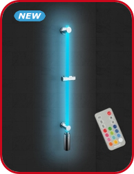 Beleuchtete Duschstange, LED