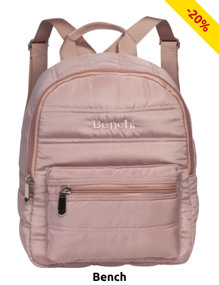 Bench. Gesteppter Rucksack, 7 l, rosa