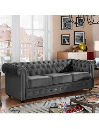 Sofa «Chesterfield», grau