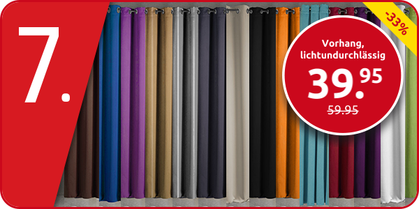 Vorhang 1 Stück, lichtundurchlässig, natur