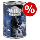 18 + 6 gratis! 24 x 400 g Wild Freedom Adult Kattenvoer