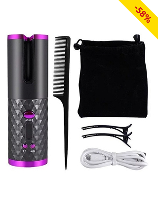 Haarlockenwickler, LCD-Bildschirm, kabellos