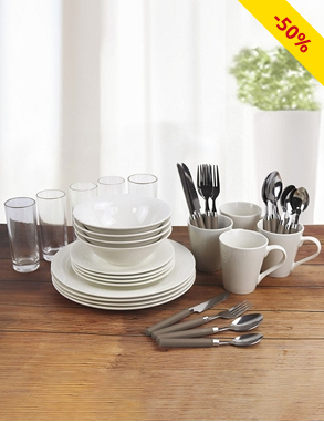 Komplettes Tafelservice «Dinner», 36-teilig, 4 Personen