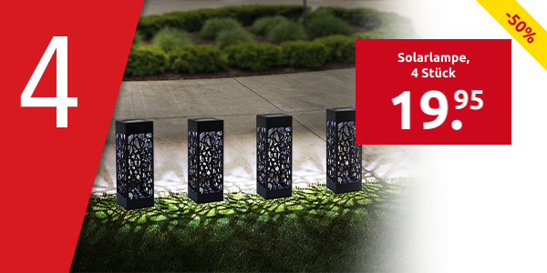 Solarlampe «Cube», 4 Stück