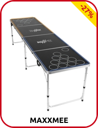 MAXXMEE Tischspiel Beer Pong, mit LED