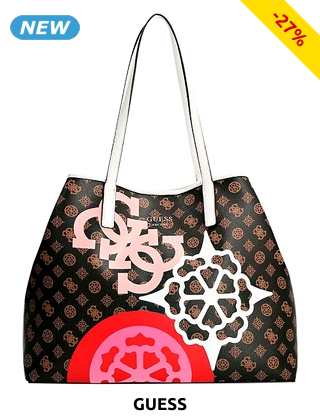 GUESS Handtasche «Vikki», braun