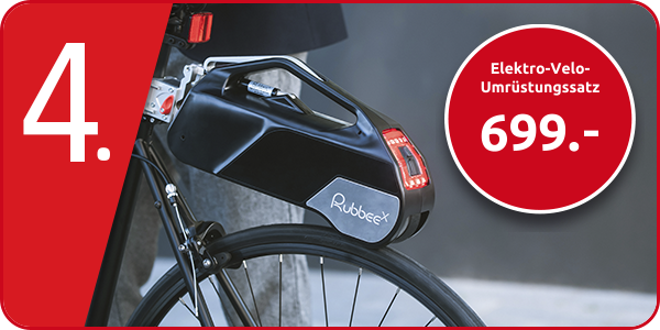 Rubbee X, Elektro-Velo-Umrüstungssatz, abnehmbar, inkl. 1 Akku