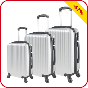 Kofferset «Lugano», hellgrau