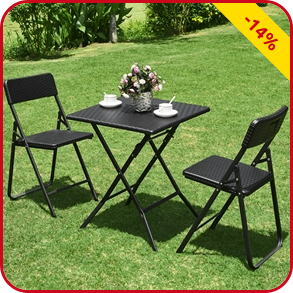 Klapptisch mit 2 Stühlen