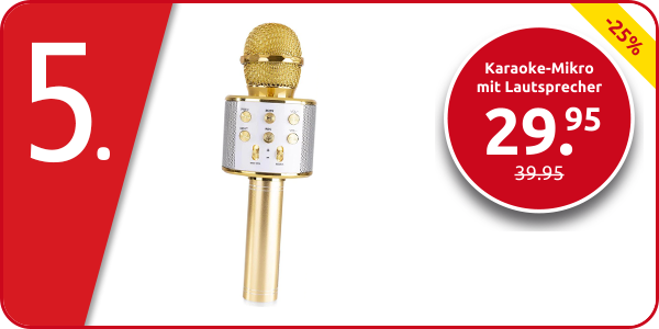 Karaoke-Mikro mit Lautsprecher, Bluetooth