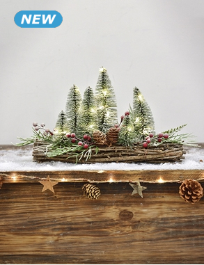 Tannen-Dekoration LED, 30 x 20 cm