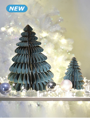 Tannenbäume aus Karton, 2er-Set, 1 gross + 1 klein